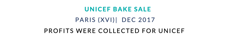 Bake Sales - All Profits went to UNICEF